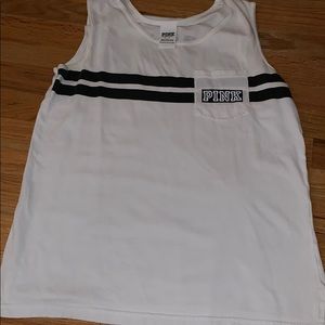 White workout shirt from pink
